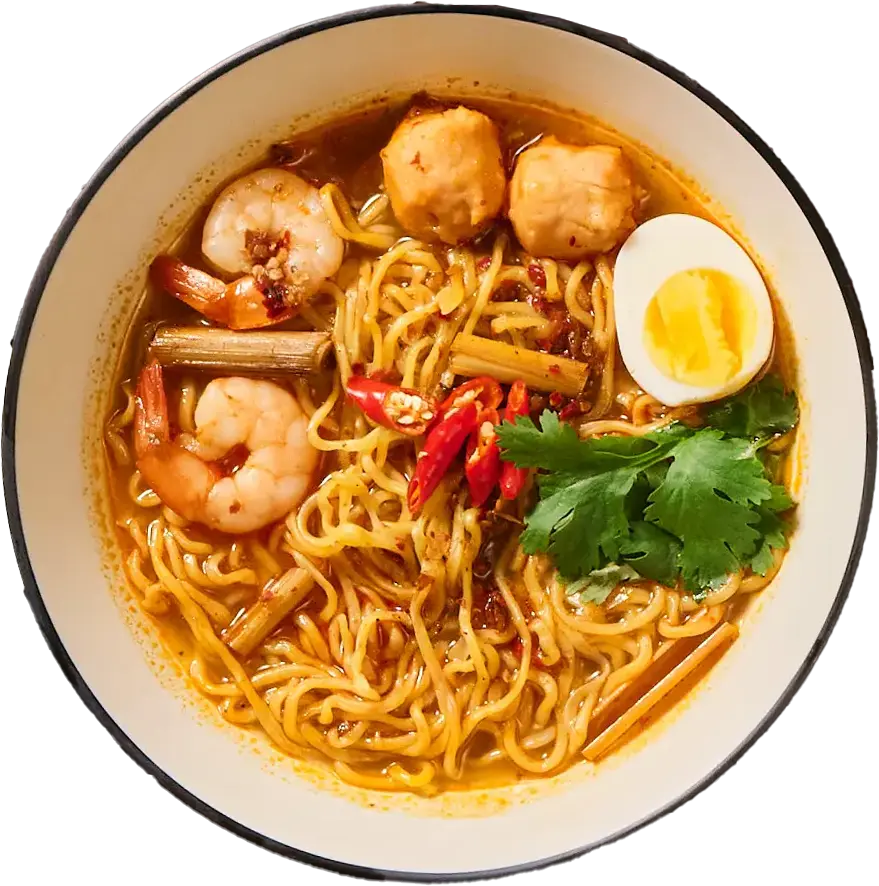 Tomyum egg noodle